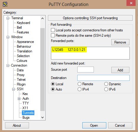 ssh-tunneling-local-port-forwarding-with-putty-on-windows-client-11